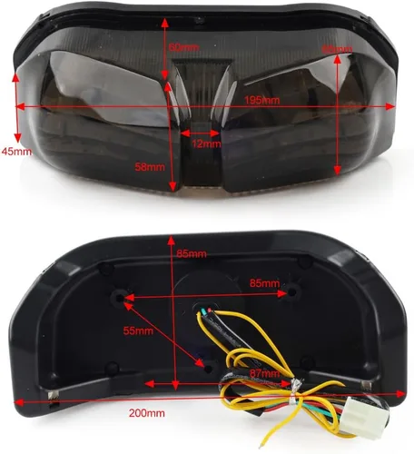 Miniatura 4 de LIRU ABS LED Tail Integrated Light Brake Turn Signal Lamp Blinker Clear for Yamaha FZ 8 for Fazer 2010-2013 FZ-1 for Fazer 2006-2013 Motorcycle