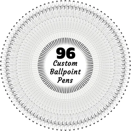 Miniatura 77 de 12 bolígrafos personalizados a granel, bolígrafos personalizados con grabado personalizado con nombre o texto, regalo ideal de aniversario