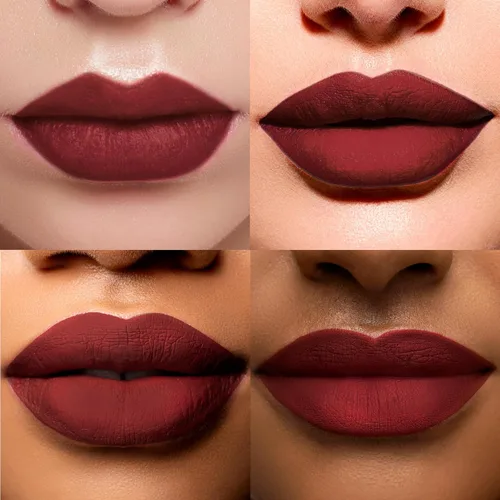 Miniatura 4 de Ruby Kisses Crema labial de terciopelo, lápiz labial con acabado mate, color rico, tinte de labios de larga duración, ligera, nutritiva, PIEL