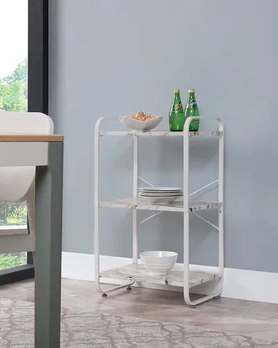 Kings Brand Furniture Estante para hornear de cocina de 3 niveles Hillcrest - Almacenamiento de utilidad