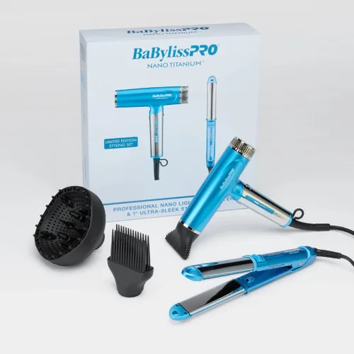 Miniatura 9 de BaBylissPRO Nano Titanium Professional Nano Light Ionic Dual-Voltage Lightweight Hair Dryer Azul