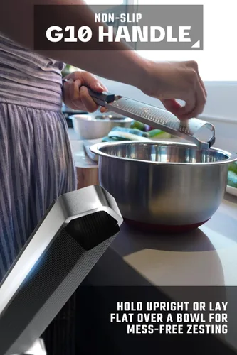 Miniatura 4 de Dalstrong Rallador estrecho profesional - Zester - Hoja de acero inoxidable #304 - Trituradora de cocina con mango G10 - con cubierta de hoja