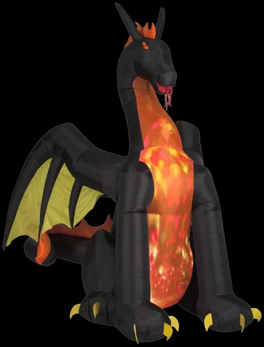 Miniatura 3 de Gemmy dragón animado inflable, Plástico, Multi Color, talla única