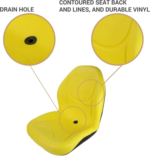 Miniatura 2 de E-AM142095 DirectFit™ Asiento de respaldo alto para tractores John Deere X465, X475, X485, X495, X500, X520, X534, X540, X575, X584, X585, X590