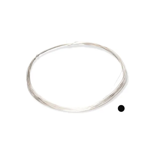 Miniatura 18 de CRAFT WIRE Calibre 18, alambre de plata de ley 925 (redondo), mitad duro, fabricado en Estados Unidos, 5 pies