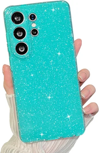 Miniatura 21 de MINSCOSE Compatible con Samsung Galaxy S22 Plus Case, Bonito Color Neón Brillante, con Purpurina Brillante Delgada Resistente a Golpes de Silicona