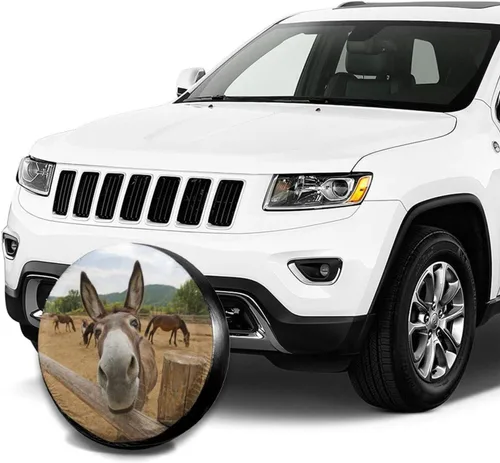 Miniatura 4 de Funny Donkey - Funda protectora de rueda de repuesto resistente a la intemperie, universal, a prueba de polvo, para remolque, RV, SUV, camión