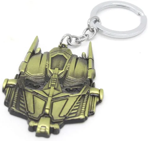 Llaveros de auto de Transformers con aro de llaves de metal, llavero, soporte de llaves, llavero con colgante, decoración para mochila de color