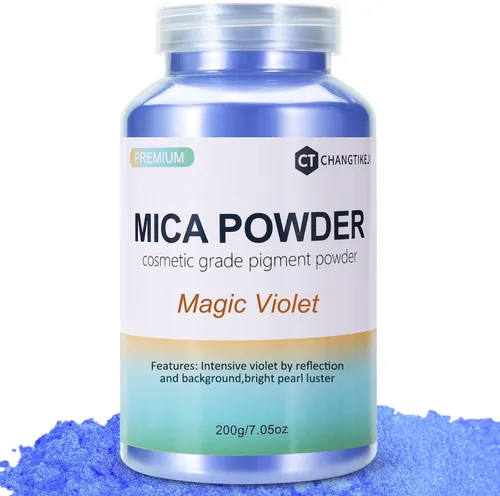 Miniatura 20 de CHANGTIKEJI Polvo de mica – 81 colores – 0.35 oz/botella de pigmento natural en polvo para resina epoxi, fabricación de jabón, fabricación de velas