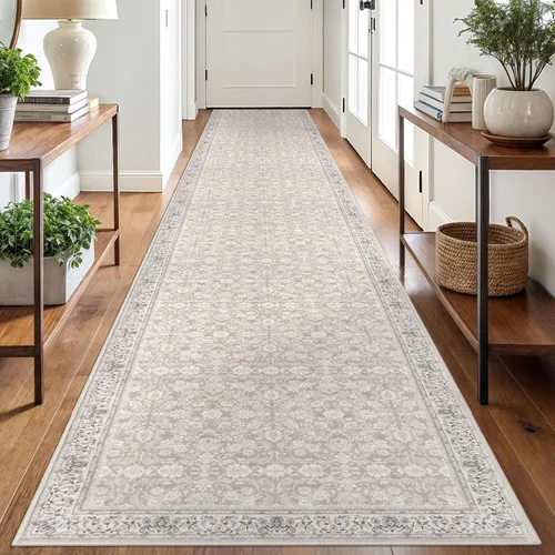 Miniatura 15 de SIILOOM Alfombra antideslizante de pasillo moderna de 2 x 5, súper suave, para pasillos, decoración para cocina, alfombras para pasillos sin 2-Verde
