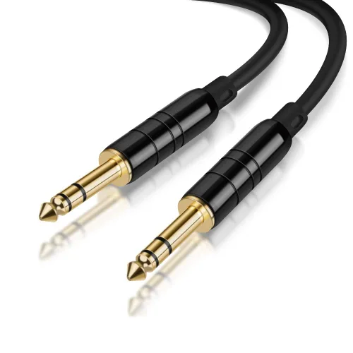 Miniatura 6 de CableCreation Cable TRS de 1/4'' de 6 pies, Cable de Guitarra de Instrumento de Grado Profesional, Cable de Audio Estéreo Balanceado de 1/4 Pulgada