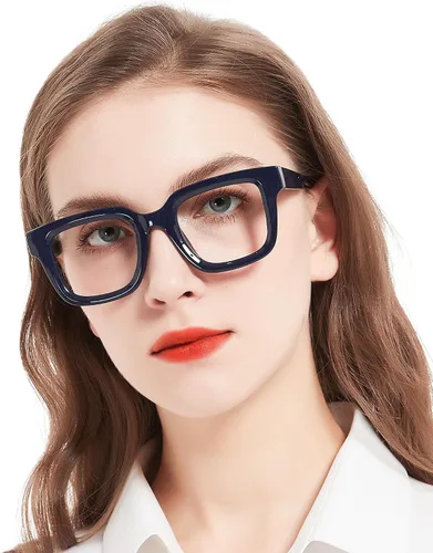 Miniatura 8 de MARE AZZURO Lentes de lectura de gran tamaño para mujer, gruesos, grandes lectores 1.0 1.25 1.5 1.75 2.0 2.25 2.5 2.75 3.0 3.5 4.0 5.0 6.0