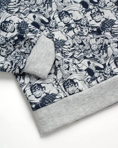 Miniatura 4 de Marvel Sudadera con capucha de superhéroes para niños, Spider-Man, Thor, Hulk, Iron Man (8-16)