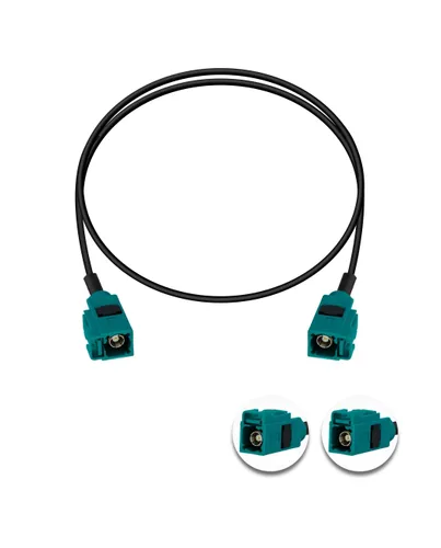 Miniatura 6 de Fakra Z Cable Fakra Z hembra a Fakra Z hembra RF cable coaxial 3.3 pies/3.3 ft Fakra Z hembra vehículo antena cable de extensión RG174 para coche
