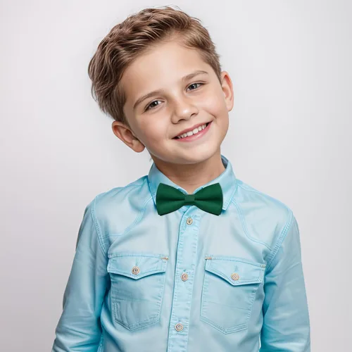 Miniatura 7 de Bskifnn Pajarita clásica de satén de color sólido para niños, corbata de lazo ajustable para niños, boda, fiesta