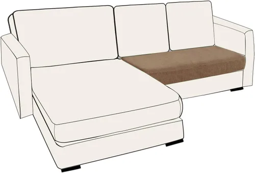Miniatura 52 de UNBBRRL Fundas de cojín de asiento para sofá, elásticas, funda de cojín individual para sofá, fundas de cojín para sofá, fundas de héroe protegen