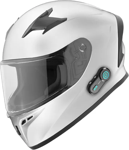 Miniatura 8 de GDM Casco de motocicleta de cara completa, certificado DOT, compatible con Bluetooth, sistema de 4 rejillas de ventilación