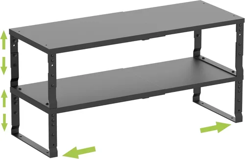 Miniatura 8 de Jojocross Organizador de estante de especias apilable y expandible para gabinete de cocina, estante de mostrador ajustable, encimera, despensa, 1