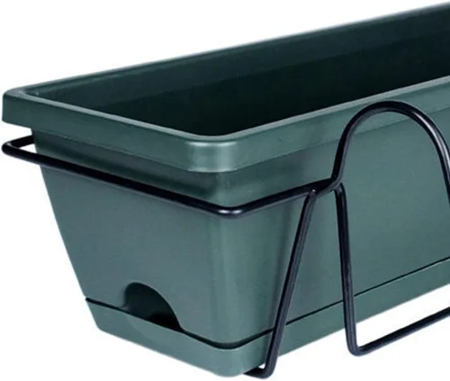 Miniatura 3 de Baoblaze Maceta de barandilla de balcón, maceta para ventana, maceta colgante, riel, maceta de cultivo de verduras, canasta para jardín, porche