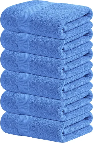 Miniatura 15 de Infinitee Xclusives Toallas de lujo para la ducha [13 x 13] – 100% algodón [paquete de 12], toallas faciales suaves y absorbentes para baño, Gris