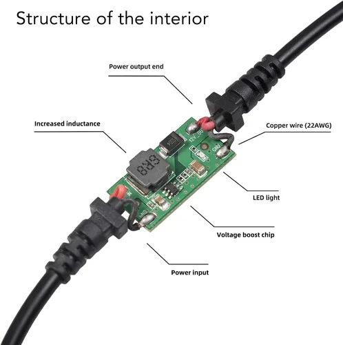 Miniatura 5 de Adaptador USB C a 12 V CC, USB C macho a 12 V para encendedor de cigarrillos de coche, convertidor de corriente hembra (salida 12V 3A)