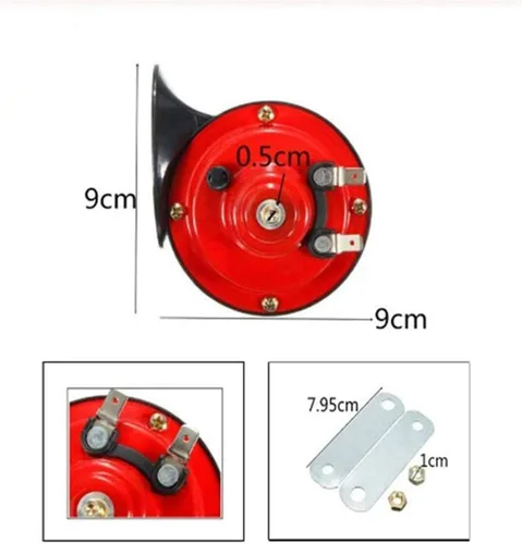 Miniatura 2 de 4 unidades de bocina de coche de 300 db 【paquete de 4】 12 V a prueba de agua, bocina doble, utilizada para camiones, trenes y barcos, caracoles 4