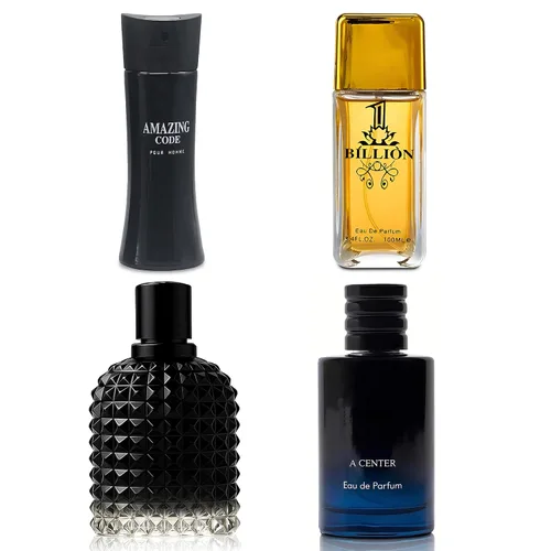 Miniatura 16 de A CENTER Colonia para hombre incluye 4 paquetes variados de perfume de regalo, 3.4 onzas líquidas cada uno Eau De Parfume Naranja Amarga, aroma a