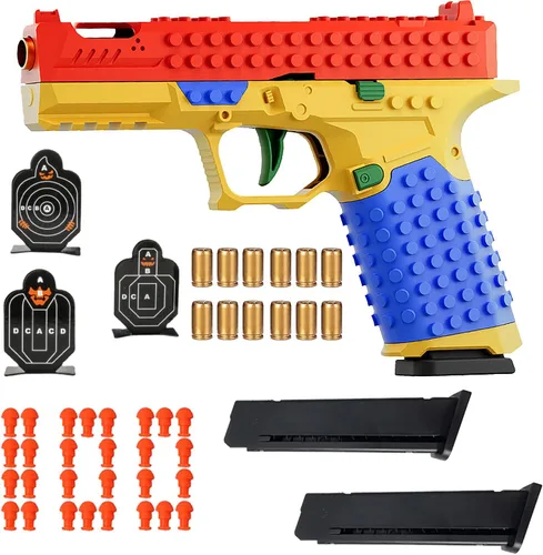 Miniatura 4 de Dreamplay Balas de juguete de repuesto, 100 balas y 6 accesorios de pistola de juguete de concha