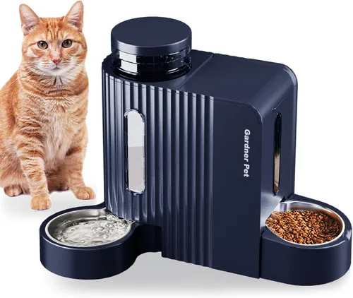 Miniatura 8 de Gardner Pet - Comedero automático por gravedad para mascotas, 0.8 galones*2 Juego de comedero y dispensador de agua para perros 100% libre de BPA