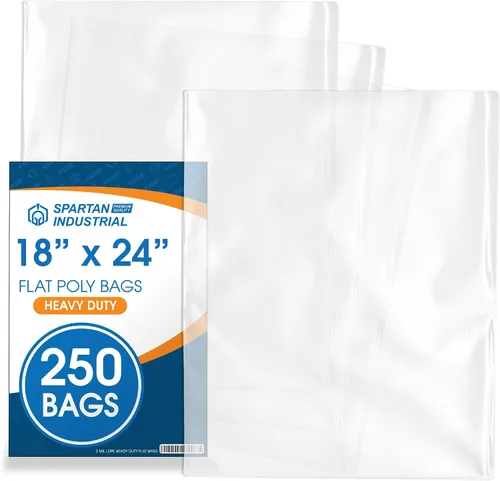 Miniatura 8 de Spartan Industrial - Bolsas de polietileno planas de 3" X 5" con extremo abierto (1000 unidades) de alta resistencia de 2 mil de plástico