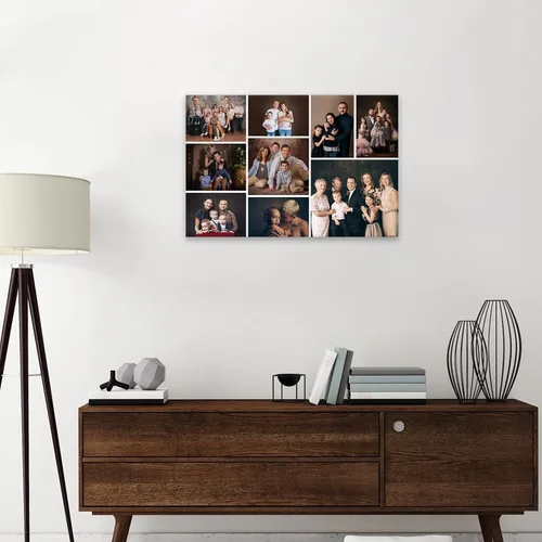 Miniatura 3 de DOARTDO Impresiones en lienzo personalizadas con tus fotos, collage personalizado de arte de pared para familia, boda, bebé, mascota, perro, marco 9