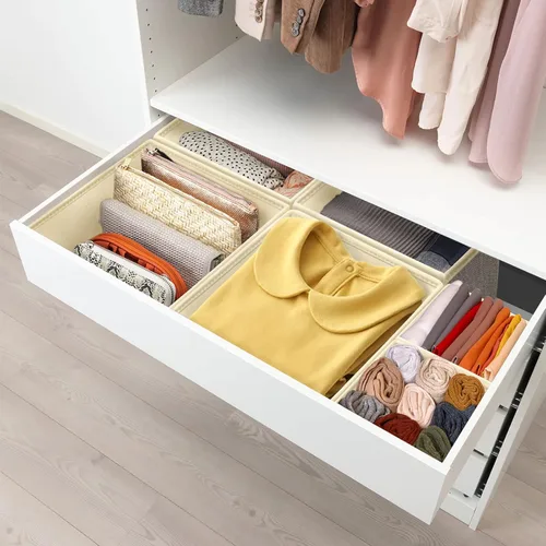 Miniatura 7 de Paquete de 12 organizadores de cajones para ropa, caja plegable de almacenamiento de ropa, organizadores divisores de cajones de armario y cómoda