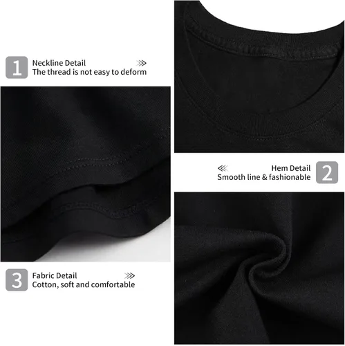 Miniatura 3 de JoJo's Bizarre Adventure Shirt Anime Fashion Trend t-Shirt Unisex Short-Sleeved Tops Teen Fans Gifts Black tee Shirt