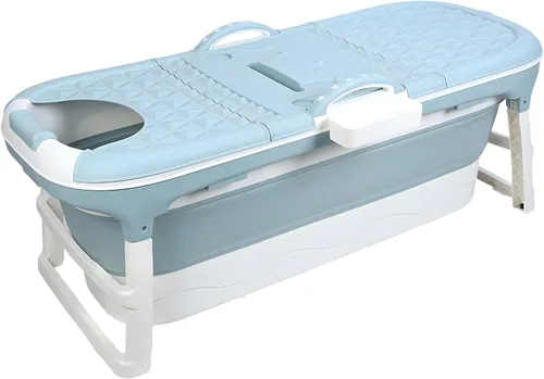 Bañera plegable de 58/56/50/46 pulgadas, bañera portátil grande, bañera plegable independiente para adultos y niños, bañera plegable para ducha,
