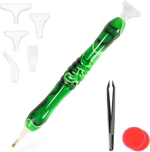Miniatura 23 de Bolígrafo de Pintura de Diamantes, Bolígrafos de Pintura de Diamantes de Resina Hechos a Mano con Pegamento de Arcilla y Varias Puntas, Más Cómodos