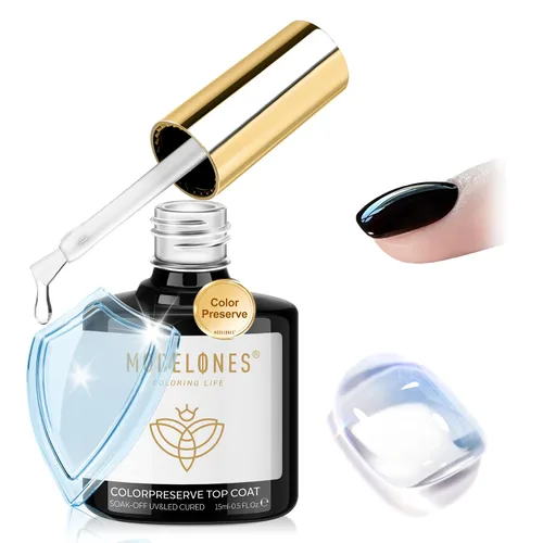 Miniatura 9 de modelones Gel base de goma de fibra para uñas, 0.5 fl oz (0.5 fl oz), base de goma de vidrio transparente, esmalte de gel, fortalecedor de uñas