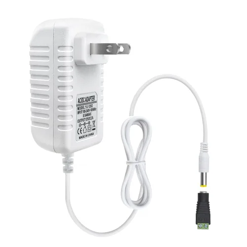 Miniatura 16 de Fuente de alimentación de 12 V, fuente de alimentación de 12 voltios 3A 36 W CC con interruptor de encendido y apagado, adaptador de corriente LED