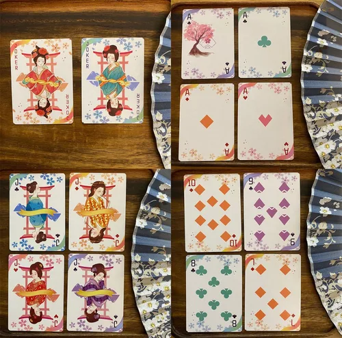 Miniatura 2 de Cherry Blossoms Cardistry Juego de cartas de póquer Novedad Juego de Poker Baraja de cartas para adultos Baraja de cartas Juegos de cartas
