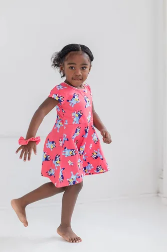 Miniatura 2 de Bluey Vestido de patinadora para niñas pequeñas a niños grandes