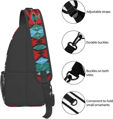 Miniatura 5 de COFEIYISI Mochila cruzada unisex para hombres y mujeres, bolsa de pecho casual, mochila de hombro, mochila deportiva para viajes, senderismo