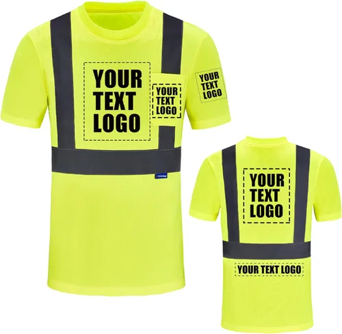 Miniatura 12 de A-SAFETY Camisa de seguridad, camiseta de trabajo de alta visibilidad, manga larga y corta, clase 3 (XS-6XL)