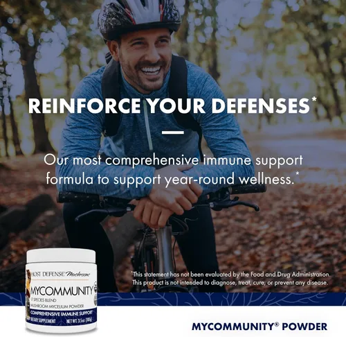 Miniatura 5 de Host Defense MyCommunity Powder - Suplemento de hongos de mezcla de 17 especies para apoyo inmunológico - Extracto con melena de león, reishi