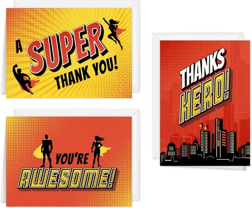 Miniatura 8 de Colorful Stars Thank You Flat Cards / 20 Gender Neutral Kids Fill In Gratitude Note Cards With White Envelopes / 4 5/8" x 6 1/4" Birthday Party
