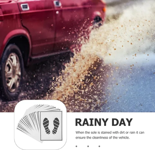 Miniatura 4 de 50 tapetes de papel para automóvil, tapetes de papel para concesionarios, impresos con bonita huella automotriz para suministros de protección