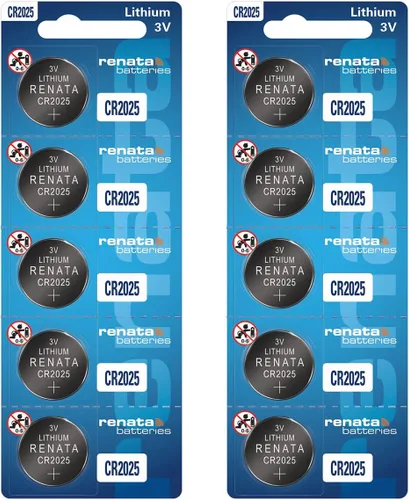 Miniatura 12 de Renata CR2025 Baterías - Batería de litio de 3 V 2025 (2 unidades)