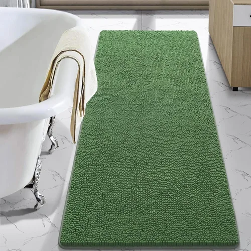 Miniatura 89 de LOCHAS Alfombra de Baño de Lujo Lanuda Tapete de Baño 24 x 17 Pulgadas, Alfombras de Baño Lavables Antideslizantes para Baño y Ducha, Alfombras