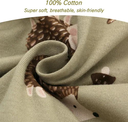 Miniatura 3 de Miracle Baby Saco de dormir con pies - 0.5 TOG 100% algodón transpirable, diseño sin mangas, saco de dormir para bebé Verde Hedgehog
