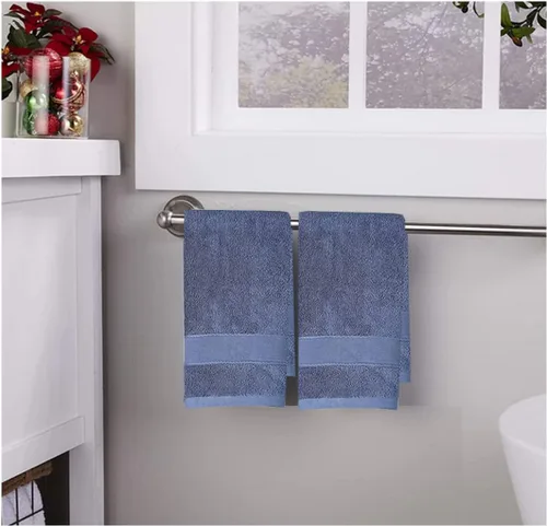 RUIBOLU Juego de 2 toallas de mano para baño, toallas de mano de algodón ultra suaves y altamente absorbentes, tamaño 14 x 30 pulgadas, toallas de
