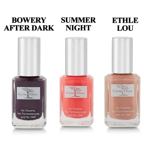 karma organic Hermoso color | Combinación de esmalte de uñas natural | Arte de uñas no tóxico vegano y libre de crueldad animal