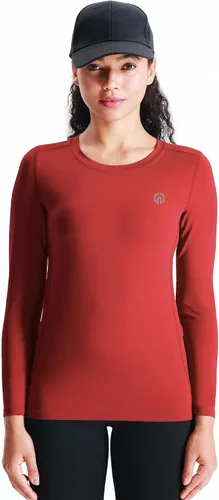 Miniatura 36 de NELEUS - Camisa deportiva de compresión atlética, de manga larga, para mujer, dry fit, paquete de 3